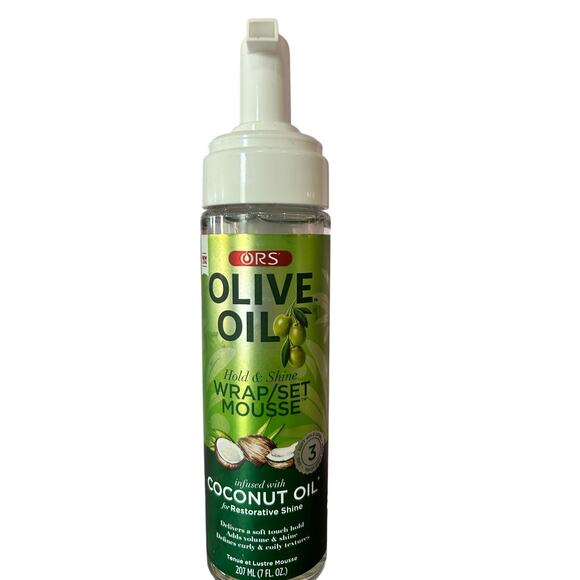 ORS Olive Oil Hold & Shine Wrap/Set Mousse Infused with Coconut Oil-Hold Level 3 - Picture 3 of 4